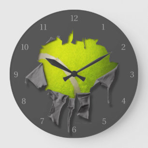 Torn Tennis Large Clock Stor Klocka