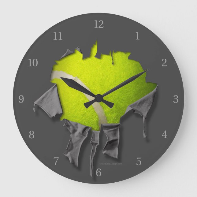 Torn Tennis Large Clock Stor Klocka (Framsida)