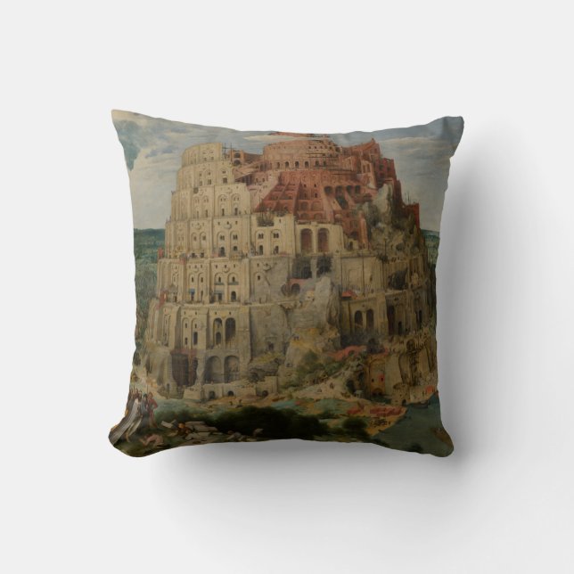 Torn till Babel Pieter Bruegel den äldre Kudde (Framsida)