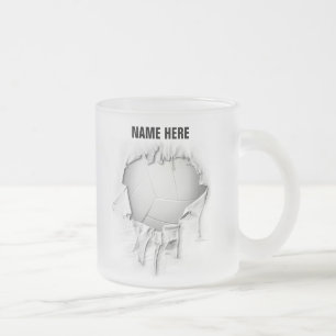 Torn Volleyball Frostat kaffe Mugg
