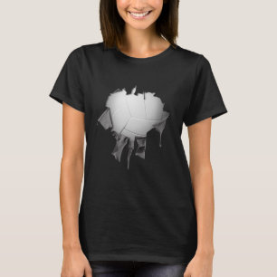 Torn Volleyball Mörk T-Shirt