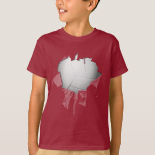 Torn Volleyball Mörk T-Shirt