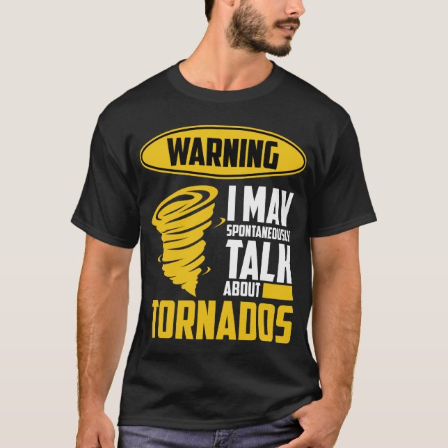 Tornado Älskare Meteorolog Weather Forecaster T Shirt (Framsida)