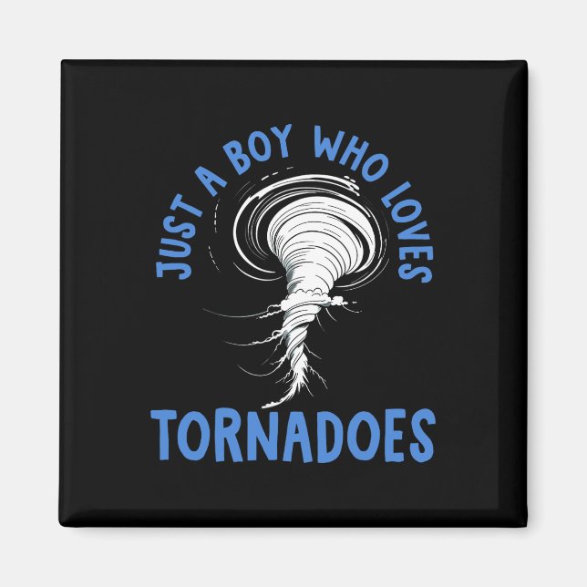 Tornado Birthday Boy Storm Chaser Boys Kids Weathe Magnet (Framsidan)
