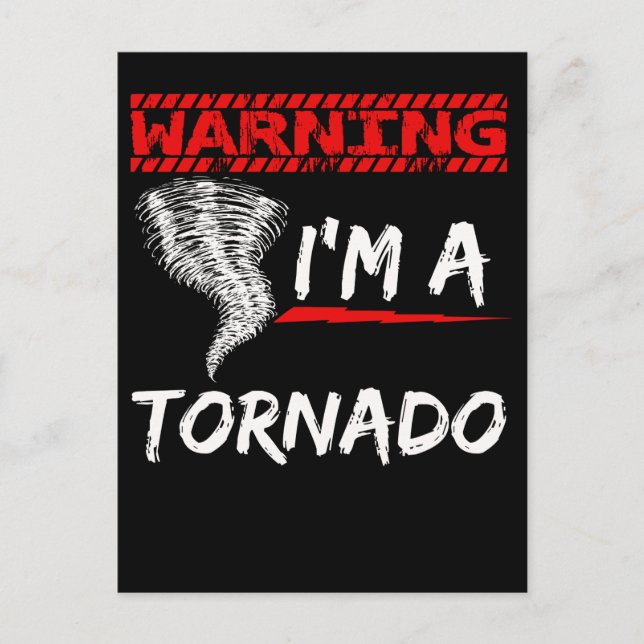 Tornado Boys Girls Meteorolog Vykort (Framsida)