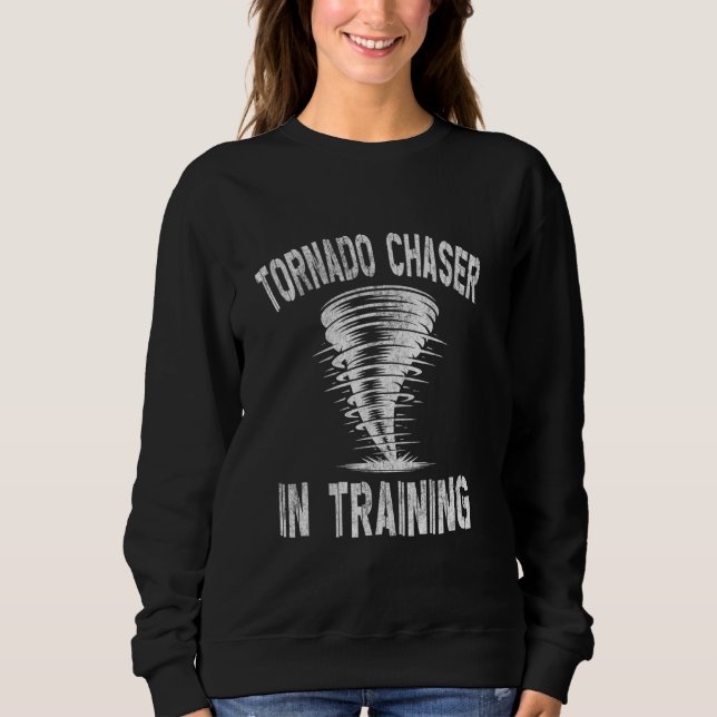 Tornado Chaser in Training - Storm Hunter T Shirt (Framsida)