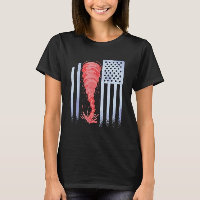 Tornado FAN Chaser Weather T Shirt (Framsida)