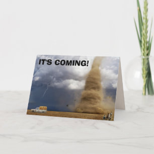 TORNADO FUNNY FÖDELSEDAGSKORT KORT