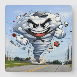 Tornado Fyrkantig Klocka