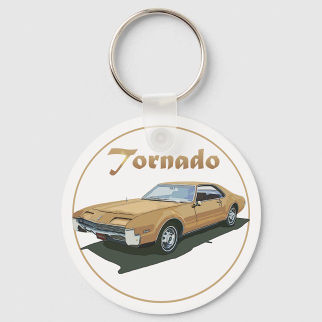 Tornado Guld Nyckelring (Framsida)