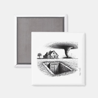 Tornado House Cellar med Kor Magnet