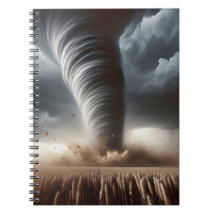 Tornado i Fält i mitten av vete Anteckningsbok