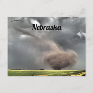 Tornado i Hildreth Franklin County Nebraska Vykort