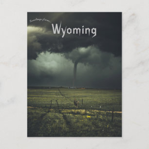 Tornado i vyoming-vykort vykort