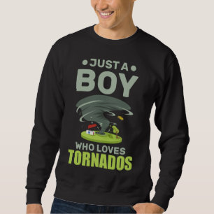 Tornado Meteorolog Weather Watcher Lång Ärmad Tröja