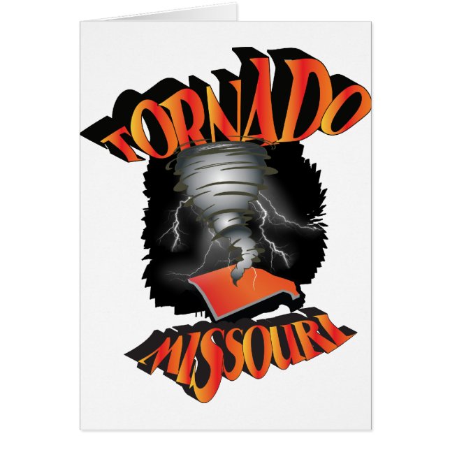 Tornado Missouri Hälsningskort (Framsidan)