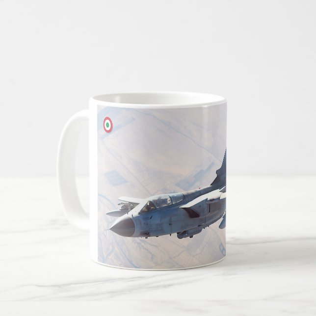 TORNADO PÅ PATROL (Italien) Kaffemugg (Framsida vänster)