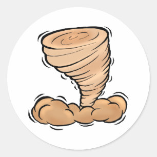 Tornado Runt Klistermärke