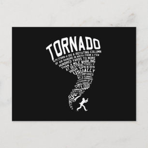 Tornado Storm Chaser Hurricane Vind Weather Gift Vykort