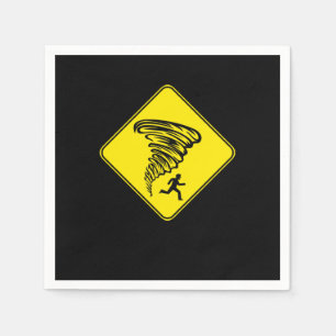 Tornado Storm Chaser-orkanen Weather Rain Gift Pappersservett