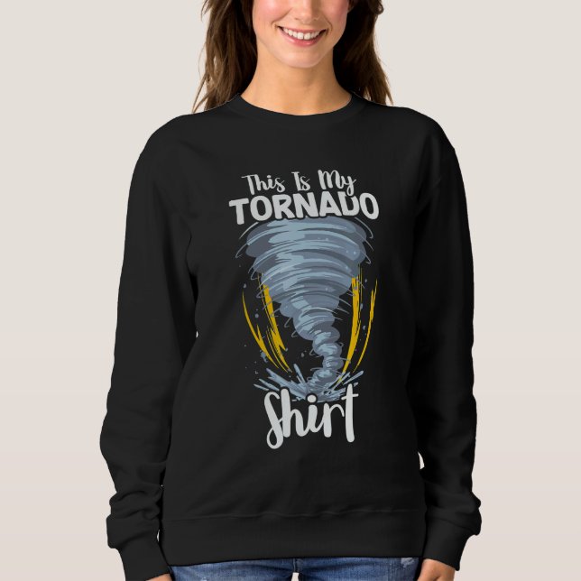 Tornado Storm Hurricane Weather Meteorologist Torn T Shirt (Framsida)