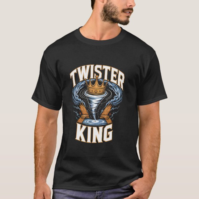 Tornado T-shirt För Barn Småbarn Väder Meteorologi (Framsida)