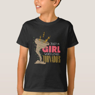 Tornado Tropical Girl Kids orkan T Shirt