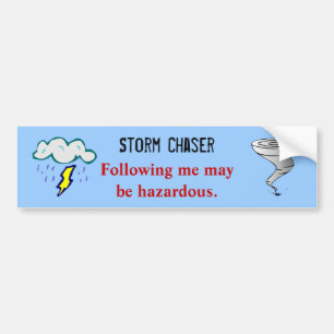 Tornado Twister Storm Chaser Design Bildekal