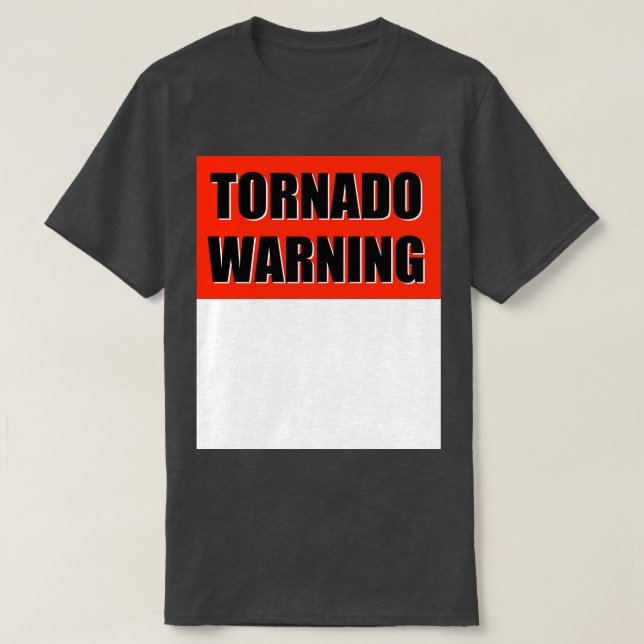 TORNADO VARNING TShirt T Shirt (Design framsida)