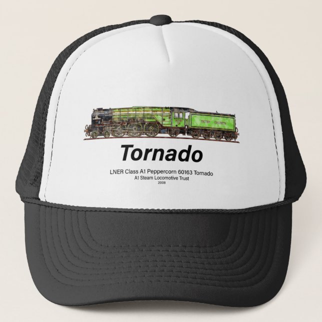 Tornado Vintage Steam Tåg Engelskt lokomotiv Keps (Framsida)
