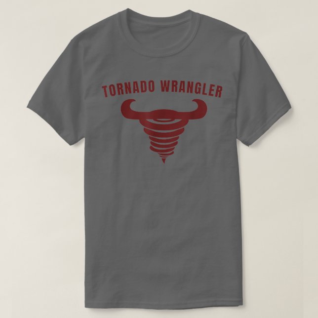 Tornado Wrangler Funny design T Shirt (Design framsida)