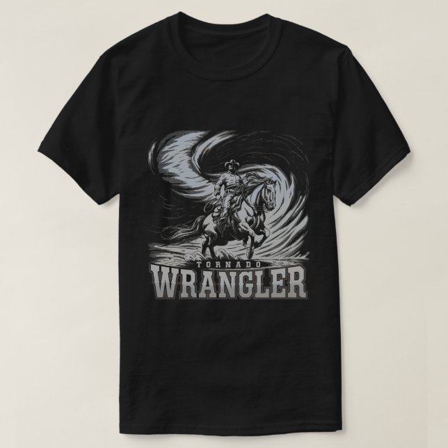 Tornado Wrangler Shirt CowboyWrangler T-Shirt (Design framsida)