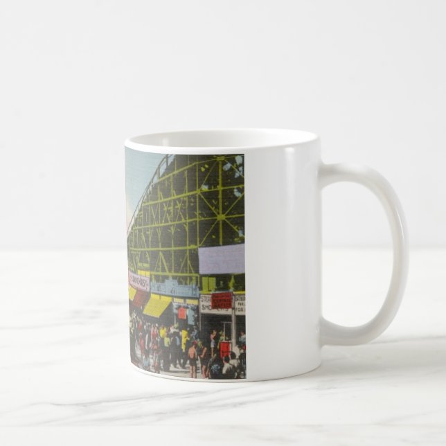 Tornadoberg- och dalbana - Coneyön NY /The guppar Kaffemugg (Höger)