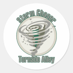 Tornadogränd Runt Klistermärke