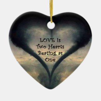 Tornadohjärtaprydnad Julgransprydnad Keramik