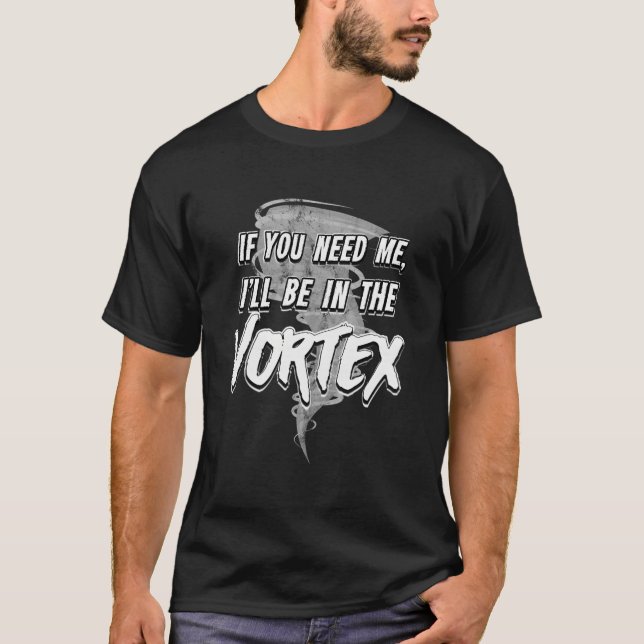 Tornadosäsongens Stormjägare T Shirt (Framsida)