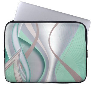 Tornadot abstrakt Chocolate Mint Laptop Sleeve