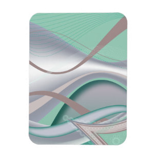 Tornadot abstrakt Chocolate Mint Magnet