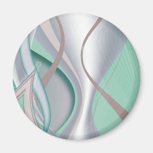 Tornadot abstrakt Chocolate Mint Magnet