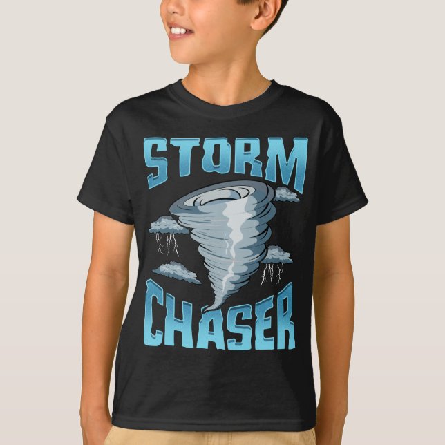 Tornadot Cute Storm Chaser Severe Weather observer T Shirt (Framsida)