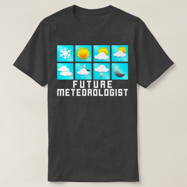 Tornadot för Ljuny Future Meteorolog Storm Chaser T Shirt (Design framsida)