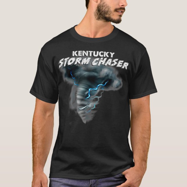 Tornadot Kentucky Storm Chaser Severe Weather T Shirt (Framsida)