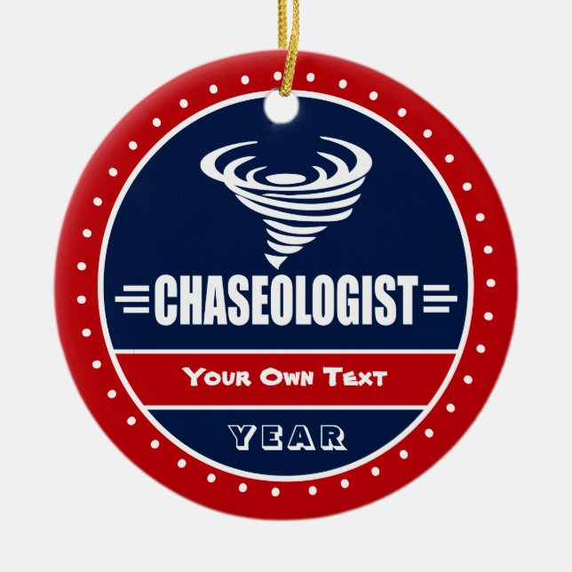 Tornadot Twister för konstantstorm Julgransprydnad Keramik (Framsidan)