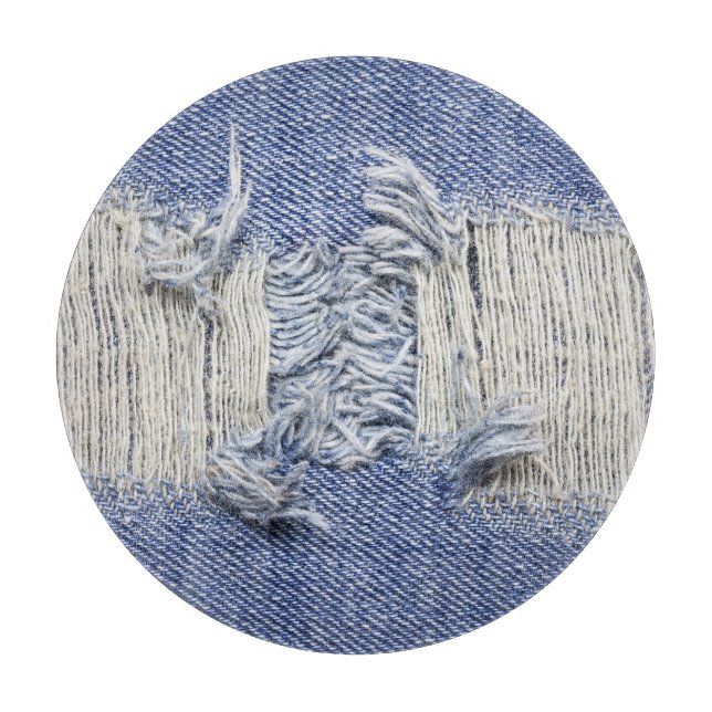 Tornblå denim: jeans struktur. (Framsidan)