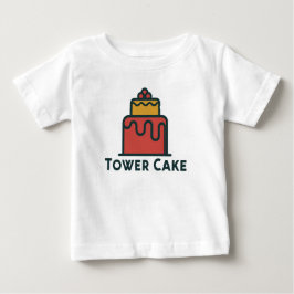 Torncakad söt babys finjutet tyg t shirt