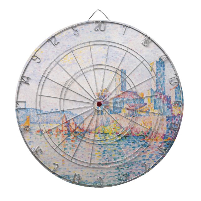 Tornen Antibes (av Paul Signac) Darttavla (Framsidan)