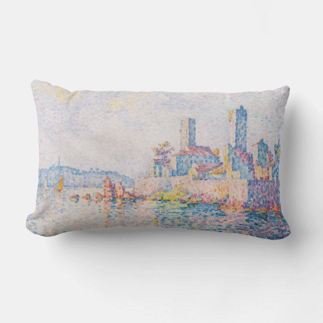Tornen Antibes (av Paul Signac) Lumbarkudde (Framsida)
