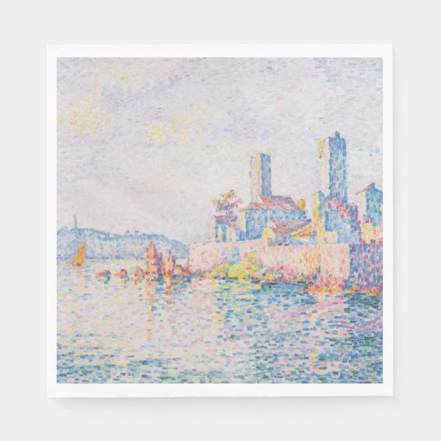 Tornen Antibes (av Paul Signac) Pappersservett (Framsidan)