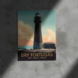 Tornet Dry Tortugas National Park Vintage fyr Vykort