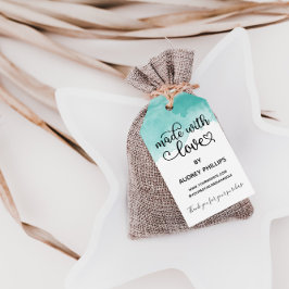 Tornfärgad cute tillverkad med Märkre av Kärlek Presentetikett